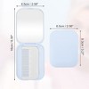 Unique Bargains Durable Foldable Mirror Comb for Curly Straight Hair 1 Pc - 2 of 4