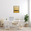 Stupell Industries Take it Easy Motivational Vintage Boho Record Player Floating Frame Canvas Art, Gold, 17" x 21" - 3 of 4