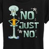 Women's - SpongeBob SquarePants - No Just No Short Sleeve Graphic T-Shirt - image 2 of 4