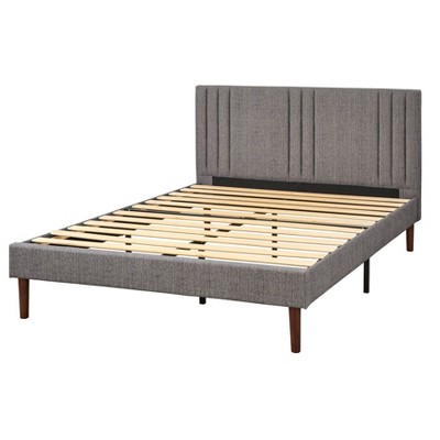 Queen Sven Upholstered Platform Bed, Knox Queen Metal Panel Bed