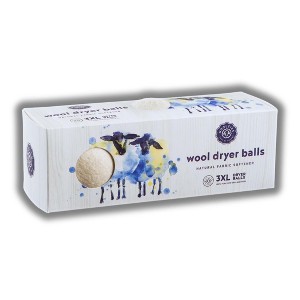 Woolzies Wool Dryer Balls 3XL | all-natural product contains no fillers, additives, or chemicals and is hypoallergenic and eco-friendly.- (White) - 1 of 2