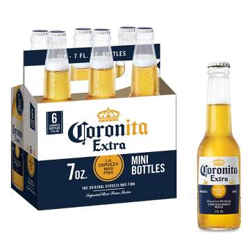 Corona Extra Coronita Lager Beer - 6pk/7 fl oz Mini Bottles