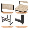 PAGED Bar Stools Set of 2 Modern Counter Stools with Back and Footrest Hand Woven Dining Chairs for Dining Room - 4 of 4