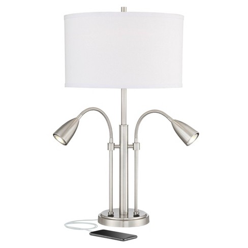 Possini euro amity desk lamp with best sale usb port and outlet