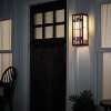 River of Goods 16.25" 1-Light Mission Style Stained Glass Outdoor Wall Sconce: ETL Listed, Iron Body - 2 of 4