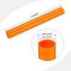 Unique Bargains Water Plumb DIY Crafts High Impact Rigid Round Pipes 8" Length ID 0.83" OD 0.98" Orange - 2 of 4