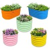 Cesicia Raised Garden Beds Outdoor (5-Pack) for Planting Vegetables, Flowers, Fruits Peach - 2 of 4