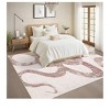 Modern Abstract Area Rug Non Slip Ultra Thin Floor Cover Soft Low Pile Indoor Throw Mat For Living Room Kitchen Laundry Bedroom - 4 of 4
