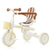 7 in 1 Stroller Baby Tricycle for 18-72 Months, Multifunctional Toddler Trike with Removable Push Rod, Canopy & Guardrail - ModernLuxe - 2 of 4