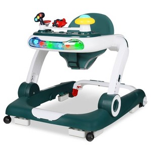 Kinder King 5-in-1 Baby Walker with Music & Lights, Activity Center for Toddler, Adjustable Height, Safety Bumper - 1 of 4