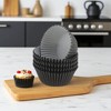 Unique Bargains Solid Color Disposable Baking Cups Greaseproof Paper 1.97"x1.18" 100 Pcs - 2 of 4
