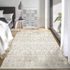 2 x 6 ft Polyester Imitation  Black Rectangular Hallway Bathroom Entryway Kitchen Office Foldable Geometric Printed Bohemia Washable Area Rug - 2 of 4