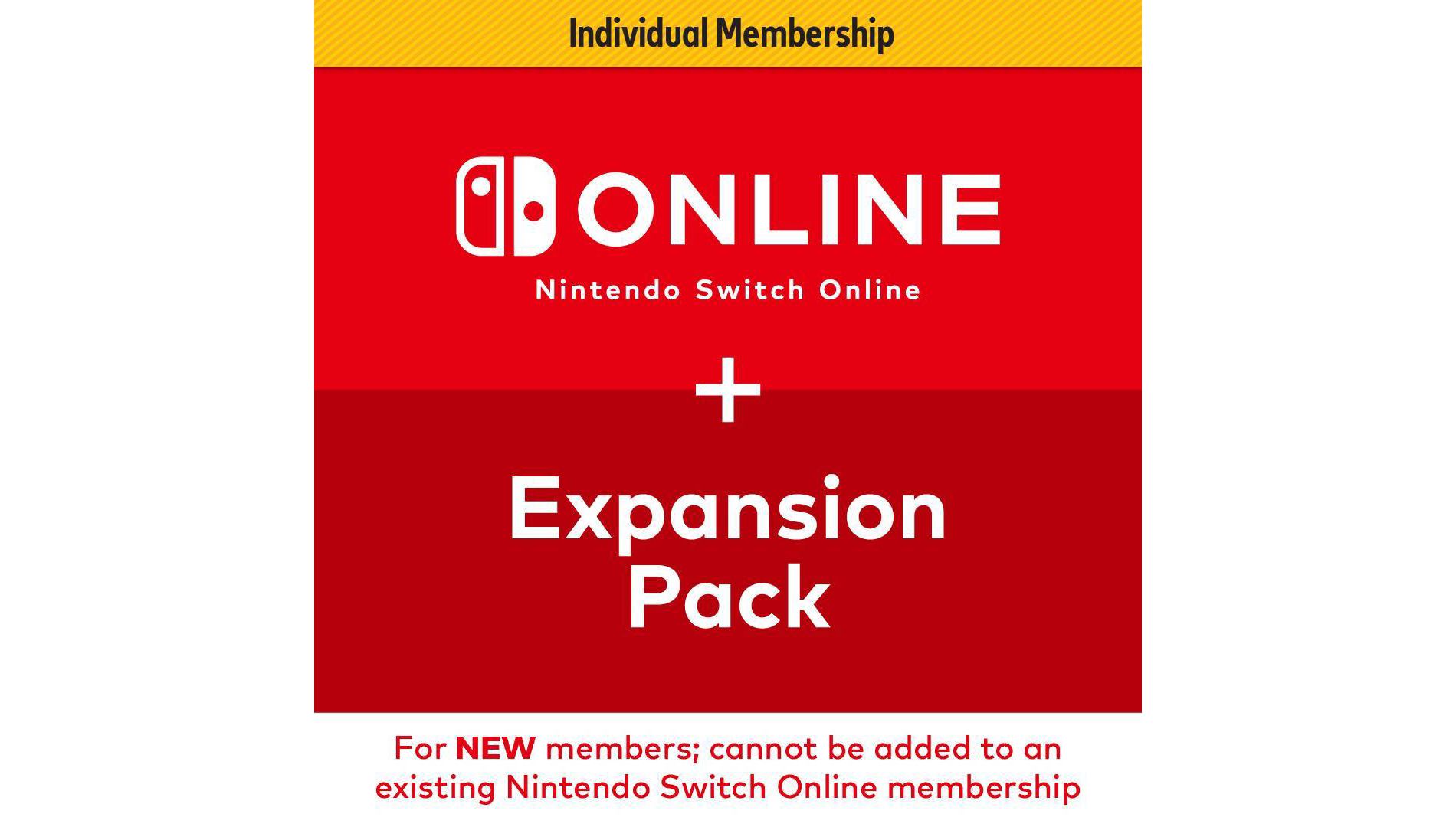Nintendo Switch Online 12-Month Individual Membership Expansion Pack (Digital)