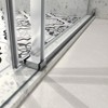 PexFix 76 in.x 54 in. Frameless Single Sliding Shower Door 8mm Tempered Glass With Adjustable Soft Closing Design for Spa Bathroom Brushed Nickel - 3 of 4