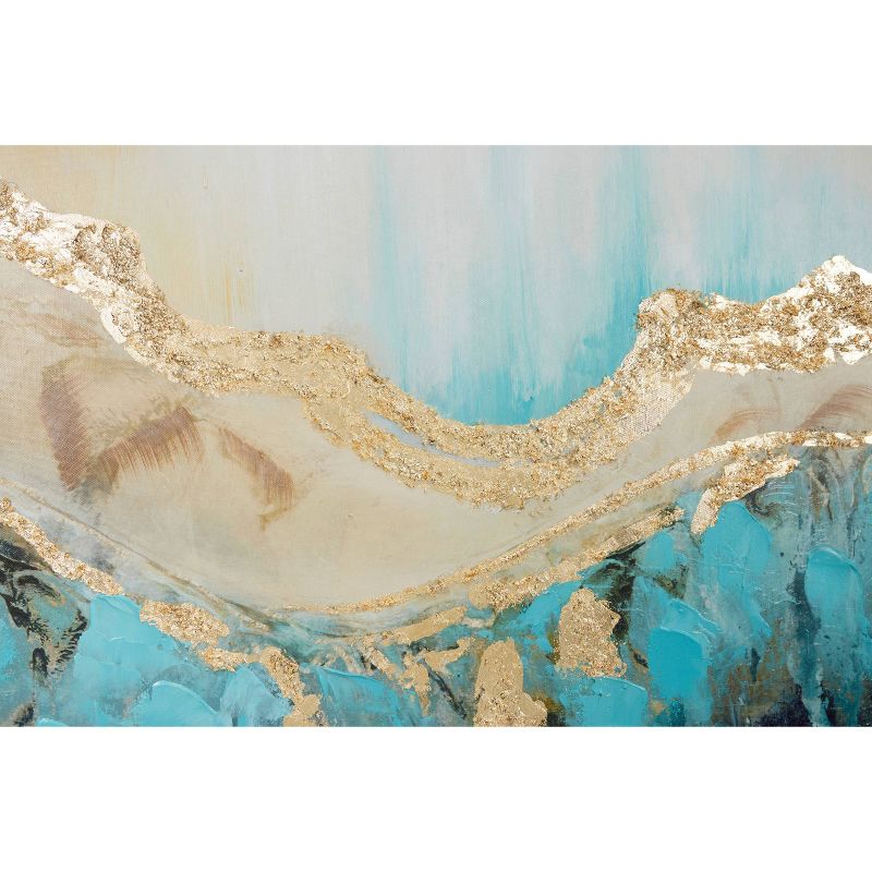 Canvas Geode Enlarge Slice Framed Wall Art with Gold Frame White - Olivia &#38; May, 5 of 27