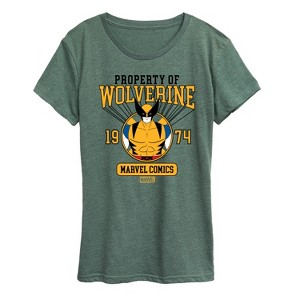 Women's - Marvel - Property of Wolverine Short Sleeve Graphic T-Shirt - 1 of 4
