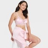 Women's Satin and Lace Longline Bralette - Auden™ - 3 of 4