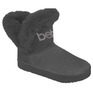 Bebe Girls' Winter Boots - Kids Snow Boots with Faux Fur Trim, Rhinestone Bow, and Cozy Shoes for Little Kid/Big Kid - 1 of 4