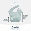 Tiny Twinkle Mess-Proof and Waterproof Baby Food Bib for Boys or Girls, Machine Washable and BPA-Free w/Adjustable Closure - 3 of 4