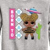Boys' - LOL Surprise! - Queen Bee Born To Roam Graphic Long Sleeve Fleece Sweatshirt - 2 of 4