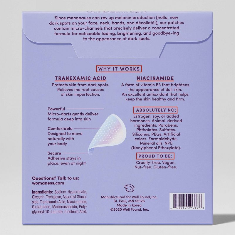 Womaness Out D@mn Spot Dark Spot Micro-dart Patches with Tranexamic Acid &#38; Niacinamide Menopause Skincare - 9ct, 6 of 8