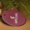 Santa Clara University Primary Logo Porcelain Holiday Christmas Tree Ornament  2.8" (7.1 cm) - 4 of 4