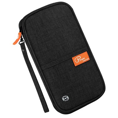 Generic Travel Passport Wallet, RFID Family Passport Holder Large, Lightweight Passport Cover Case
