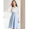 INSPIRE CHIC Women's High Waist Overall Corset Skater Suspender Dresses - 3 of 4