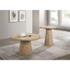 Sapphtopaz 20" Modern End Table with Unique Cone Base Pedestal Round Sofa Side Table Contemporary Style Bedside Table for Living Room, Bedroom - 2 of 4