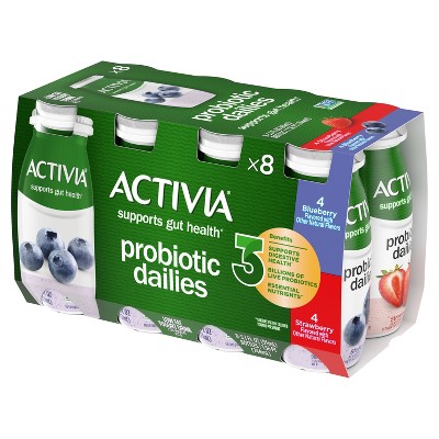 Activia Probiotic Dailies Strawberry &#38; Blueberry Yogurt Drink - 8ct/3.1 fl oz Bottles_13