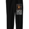 Five Nights at Freddy's Character with Checkered Background Youth Black Graphic Jogger Pants - 2 of 2