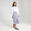 Women's Faux Suede Midi Skirt - A New Day™ - 3 of 4