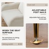 Kumasinova Single Sofa Chair with Gold Metal Legs,Modern Accent Chair with Unique Arm,Comfy Reading Chair for Living Room,Bedroom&Dining Room - 3 of 4