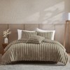 Riverbrook Home 3pc Twin Extra Long Everett Channel Comforter Set Taupe - 2 of 4