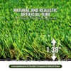 VEVOR Artifical Grass, 3 x 5 ft Rug Green Turf, 1.38" Fake Door Mat Outdoor Patio Lawn Decoration, Easy to Clean with Drainage Holes - 3 of 4