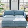 Christopher Knight Home Penny Versatile 68" Modular Storage Loveseat with Two Ottomans - 3 of 4