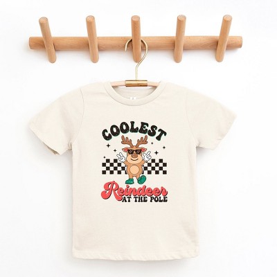 The Juniper Shop Coolest Reindeer At The Pole Toddler Short Sleeve Tee
