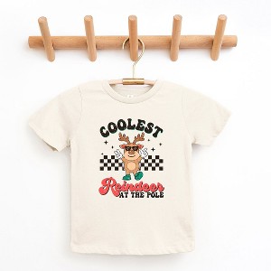 The Juniper Shop Coolest Reindeer At The Pole Toddler Short Sleeve Tee - 1 of 3