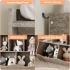 Stylish Wooden Toy Shelf, Toy Storage and Organization Shelf, Double-Layer Children's Bookshelf, Ideal for Game Rooms and Corridors, Gray - 3 of 4