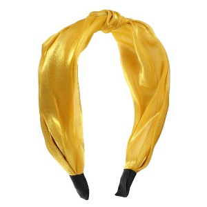 Unique Bargains Women's Fashion Non-Slip Knotted Silky Headband 1 Pc - 1 of 4