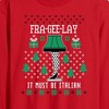 Men's - A Christmas Story - Frageelay Leg Lamp Ugly Sweater Long Sleeve Graphic T-Shirt - 2 of 3