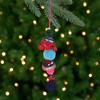 Northlight 6.25" Blue and Red Bohemian Christmas Pom Pom Ornament - 2 of 3