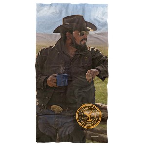 Yellowstone Rip And Coffee 30” x 60” Beach Towel - 1 of 4
