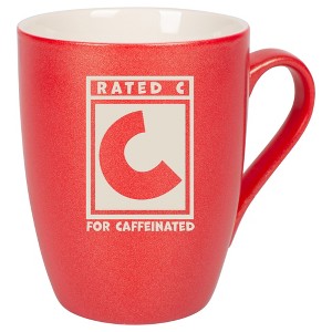100 North Crimson Red Metallic Finish, 10 Ounce, Comfortably Fits Your Hands, New Bone China Coffee Tea Cup Mug, Rated C For Caffeinated - 1 of 1