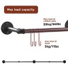 Artloge 70 Inch Heavy Metal Wall Mounted Clothes Rack Industrial Pipe Clothes Coat Hanger Bar Display Rack Tubing Rack Open Wardrobe - 4 of 4