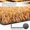 mDesign Welcome Entryway Doormat with Natural Fibers - image 3 of 4