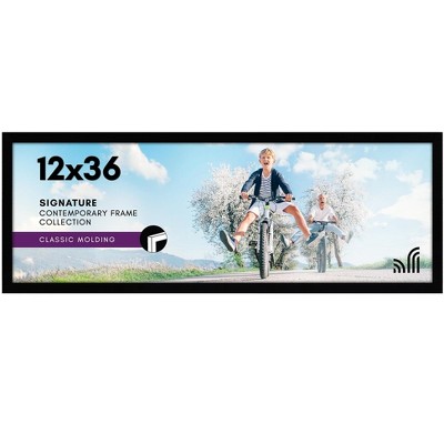 Americanflat Picture Frame with shatter-resistant glass - Wall Mounted Horizontal and Vertical Formats