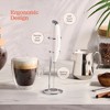 Peach Street Powerful Handheld Milk Frother, Mini Frother Wand, Battery Operated Stainless Steel Mixer, With Stand. for Milk, Latte - image 4 of 4