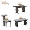 Mid-Century Wood Dining Set for 6, Rectangular Dining Table with 4 Chairs and Bench, Padded Seats for Living Room Dining Room-Tanpinhause - 4 of 4