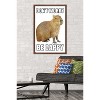 Trends International Capybara - Be Cappy Framed Wall Poster Prints - 2 of 4